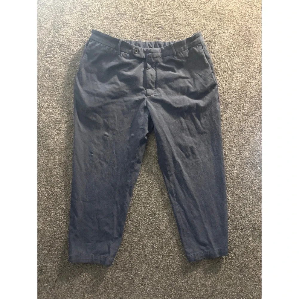 Incotex Slim Fit Pattern 30 Urban Traveller Pants Navy Blue Size‎ 54